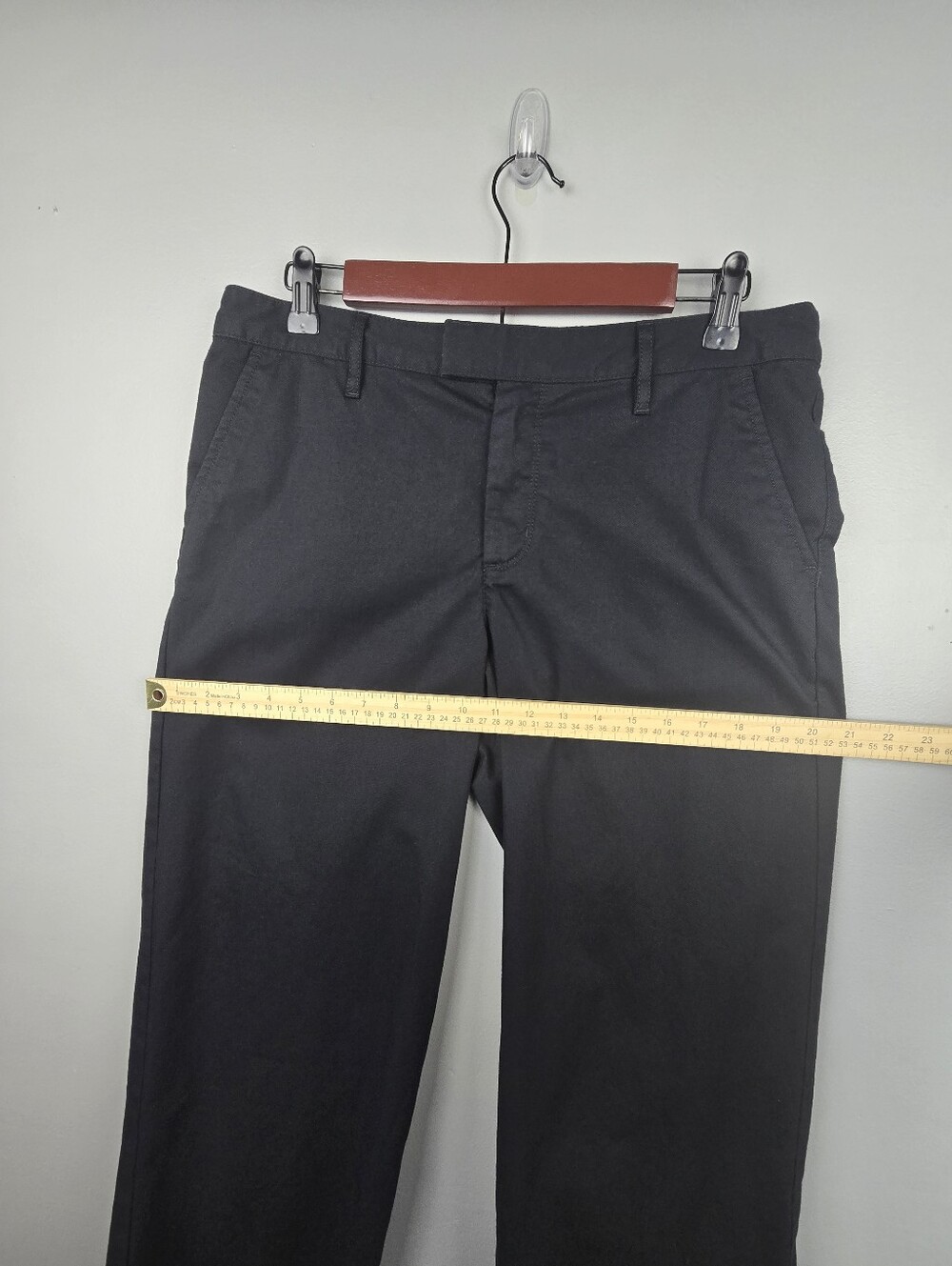 VANS Wide Leg Chino Pants Black Women Size 9 Baggy Casual Office Versatile - Picture 12 of 15